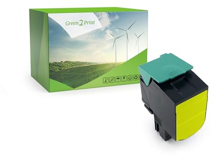 Green2Print Toner gelb 3000 Seiten ersetzt Lexmark 24B5589 passend für Lexmark XS540N, XS544DN, XS548DE
