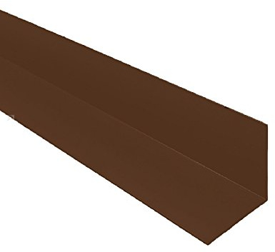 5 x Brown 1 Metre UPVC Plastic Rigid Angle 25 x 25mm Corner Cover Trim 90 Degree