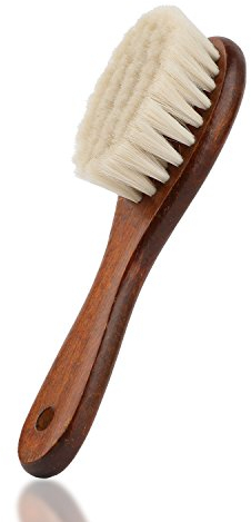 Baby-Haarbürste mit Holzgriff und superweichen Borsten Natur-Pur (Braun)