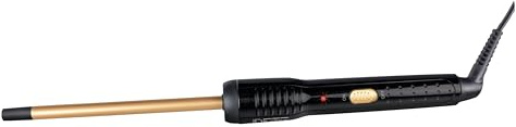 Italian Design Compact Curls Lockenstab 10 mm – Ultradünner Lockenstyler mit Keramikbeschichtung, 6 Temperaturstufen (180–200 °C), Schnelles Aufheizen und 360° Drehkabel
