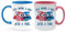 Still Having A Hoot Wedding Anniversary, Valentine’s Day Themed Funny 11oz Coloured Couple Mug Set. (8 Years)
