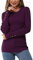 Newshows Pullover Damen Herbst Strickpullover Elegant Damenpullover Winter Pulli Damen Violett
