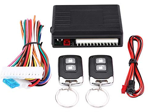 KIMISS Universal Autotürschloss Keyless Entry System, Kofferraumfreigabe Auto Keyless Entry System Türschloss Zentralverriegelung Fernbedienungssatz