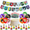 My Hero Academia Dekoration Birthday Accessories Cake Decorating Set Including 1 Birthday Banner, 1 Cake Decoration, 12 Cupcake Toppers, 12 Latex Balloons