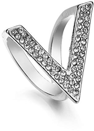Ayrsjcl V Form Schal Wrap Ring Schals Schnalle Clip Halter Schmuck Zubehör Silber