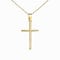 Halskette – Medaille Kreuz Gold 18 Karat 750/000 Gelb – vergoldete Kette, Gold