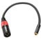 JOMLEY Adaptador XLR a 3,5 mm, adaptador de audio estéreo equilibrado, cable mini jack hembra de 1/8 pulgadas a XLR macho, 1 pie