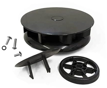 VHEUHZ Ventilateur de toit rotatif à profil bas compatible avec camionnette bus caravane camping-car bateau (noir)