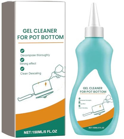 Gel de Limpieza de Acero Inoxidable,Limpiador de Gel para Ollas y Sartenes,Pulidor de Cobre y Latón,Limpiador de Gel para Fondo de Utensilios de Cocina,Limpiador Gel Mágico Para Ollas Y Sartenes