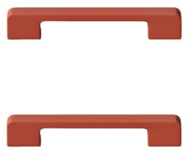 RSWZSFL 2 Stück Küchengriffe Griffe für Küchenschränke Schrank Türgriff Aluminiumlegierung Möbelgriffe Schubladengriffe mit Schrauben Kleiderschrank Griffe für Möbel Tür (Orange,Hole Pitch:96mm)