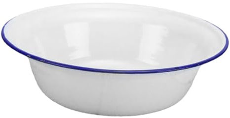 GREENADSCAPE Enamel Oven Tray Deep Pie Plate for Dinner Sturdy Roasting Dish Enamel Quiche Dish Round Baking Tin