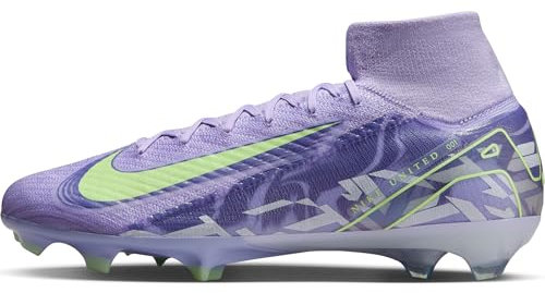 Nike Mercurial Superfly 10 Elite High-Top Firm-Top - Scarpe da calcio da uomo, Agata viola/Barely Volt, 8