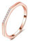 Tolldek 9 Karat Rotgold Eheringe Echtschmuck, Sechseck Trauringe 9K Rosegold Freundschaftsringe mit Moissanit, Gr.60 (19.1)