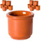 Acan Tradineur - Pack de 12 vasos de barro para chupito, 5 cl, diseño tradicional, servir licores, vino - 4,5 x 5 cm