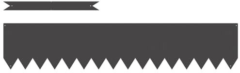 vidaXL Raseneinfassung 10 pcs Schwarz 100 x 0,05 x 20 cm, Garten und Terrasse, Moderner Rasenrand, Wegkante, Outdoor-Barriere, Dekoratives Element