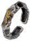 Auriselle Herrenring Verstellbar Goldene Sonnen Runen Vintage Wikinger Retro Offener Ring Daumenring Gothic Schmuck Geschenke für Männer Jungen Vater, Schwarz