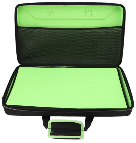 Annadue Hard-Speichergehäuse für DDJ-FLX4 / DDJ-400 / DDJ-SB3 SB2 oder DDJ-RB 2-Kanal-Controller, Gepolsterte DJ-Controller-Beutel mit Tasche für Laptop, Kabel, DJ-Tragetasche