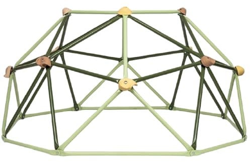 QLS Kletterkuppel aus Stahl Klettergerüst für Kinder 12FT - 3,7 m Durchmesser Outdoor Geodome max. 350 kg