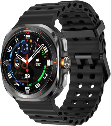 BLBDFCWW Galaxy Watch Ultra 2/1 Armband 47mm，Sport Silikon Marine Uhrenarmband Kompatibel mit Samsung Galaxy Watch Ultra 2/1 Armband 47mm Band