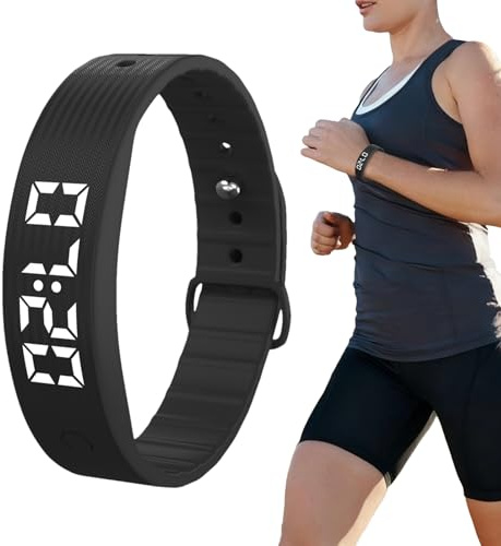 Vibrierender Handgelenk-Wecker, leises Armband mit Timer, Gewohnheitenbrecher, Schlafmonitor, Armband – für Erwachsene, Kinder, Paare, täglicher Schlaf, Reisen, Zuhause, Bett, Schlafzimmer, Meeting