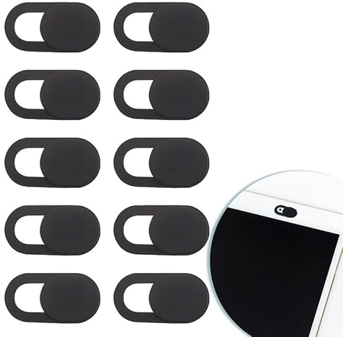 10 Stück Ultraflache kamera abdeckung – Nur 0.7 mm dünn – einfacher Privatsphäreschutz für Laptop, Smartphone & PC