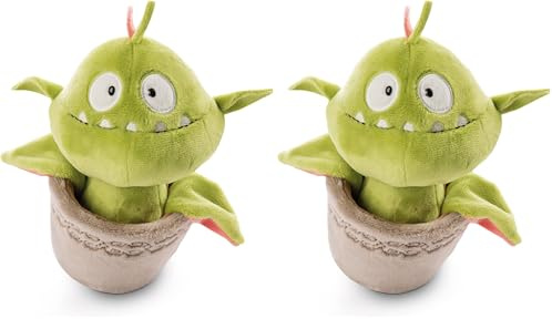 NICI Gisela tierna Planta carnívora de Juguete de pie 20 cm – Juguetes de Peluche para niñas, niños y Amantes de Animales Rellenos – Divertidas Plantas en Maceta de la colección Wild Friends GO Green