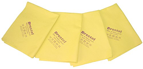 Brestol Juego de 4 paños de Piel de Microfibra, 38 x 40 cm, 4 Unidades