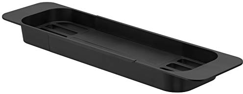 YAMAZAKI Tower Wannenablage, ABS, Schwarz, One Size