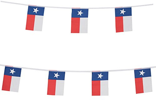 TSMD Texas Bundessta-Flagge, 30 m, klein, Mini-Banner, Texas TX einsamer Stern, Party-Dekorationen für Bar, Schule, Sportveranstaltung, internationale Festival-Feier