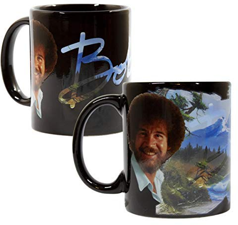 Surreal Entertainment Bob Ross Exclusive Color Change Ceramic Coffee Mug 12 Ounces
