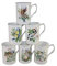 Set of 6 Beatiful Wild FINE Bone China Birds Mugs Cups Gift Set
