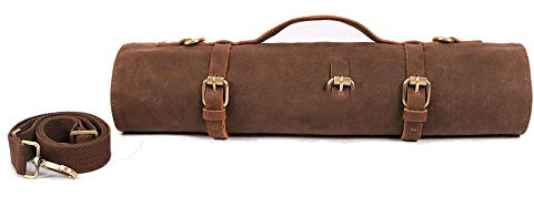 Grande tasca per coltelli da chef, borsa per coltelli da 11 tasche, custodia per coltelli in tela per utensili da cucina.