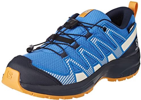Salomon XA Pro V8 ClimaSalomon Waterproof Kinder Trailrunning-Schuhe, Präzise Passform, Grip in jedem Gelände, Sportlicher Look, Palace Blue, 34