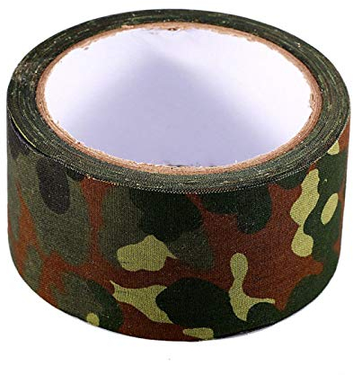 VBESTLIFE Camouflage-Gewebeband, 10 m, bionisches Tarnband, wasserdicht, Camouflage, Jagd, Camouflage, Camouflage, Jagd, Camouflage, deutscher Fleck