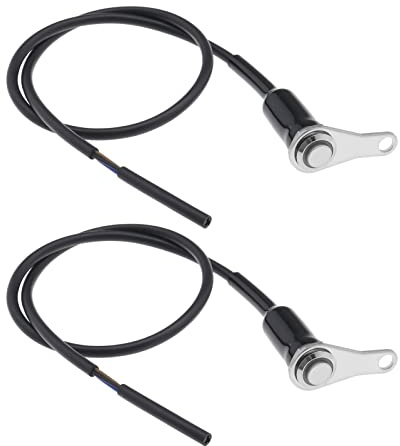 VGOL 2pcs Commutateur de Guidon de Moto en Acier Inoxydable Étanche Poignée de Moto Lumière LED Démarrage Kill Angle Commutateur de Commande à Bouton Unique