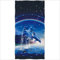 Zomer Strandtuch 70x140cm,Bedrucktes Mikrofaser Badetuch-Blau Delfin Rainbow & Stern