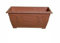 Optimal Products Plastic Window Planter Plant Pot Outdoor Garden Herb Flower Growbag Tray Broad Base Box Water Barrel (40cm Terracotta)