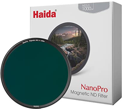 Haida 77 mm magnetischer ND1000 Filter mit Adapterring, magnetischer Graufilter