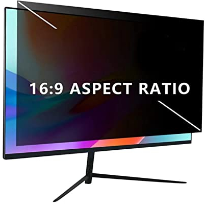 Bewinner 25 Inch Desktop Screen Protector Privacy, with 16:9 Screen Panel, Computer Screen Filter with Anti Blue Light and Easy Installation, for Office, Home