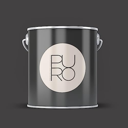 Livingwalls PURO Premium Wandfarbe c1000 - Malerfarbe für Wohnräume und Arbeitszimmer mit sehr hoher Deckkraft - matte hochwertige in Schwarz - 5l