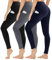 Gayhay 3er Pack Leggings Damen High Waist Sportleggings Blickdicht Sporthose für Sport Yoga Gym(Schwarz/Dunkelgrau/Dunkelblau-T,XXL)