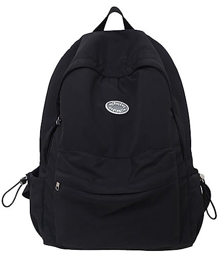 ACUYE Aesthetic Backpack Laptop Backpack for Women, Nylon Y2K Backpack Lightweight School Backpack Travel Daypack Casual College Rucksack for Teenage Girls 44cm