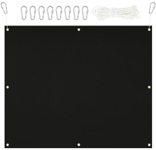 Silipull Archery Backstop Netting Heavy Duty with Rope and Hooks Slingshot Archery Net for Backyard Shooting Accessories(5 ft X 6 ft X 2 Mm, 45 Lbs,Black)