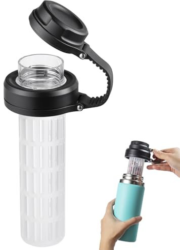 Lid for Hydro Flask Wide Mouth, Lids with Fruit Infuser Insert for Hydro Flask Water Bottle, Flip Top Lids Water Bottle Accessories