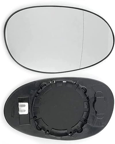 Spiegelglas Ersatz für Smart Fortwo Coupe 450 2004-2007, Umkehrlinse Rückfahrglas Spiegel, Beheizbar Asphärisch mit Trägerplatte Spiegelglas Glas,Right