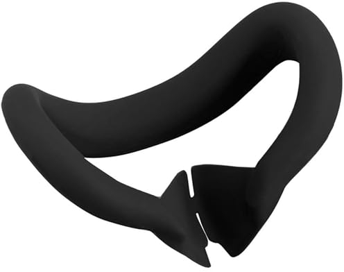 LICHIFIT Silikon-VR-Gesichtsabdeckung für Meta Quest 3 Original Headset, VR-Gesichtskissen, Augenmaske, Abdeckung mit Anti-Auslauf-Nasenpolster