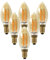 paul russells LED Filament Candle – Dimmable Small Edison Screw E14 Light Bulbs, 4.5Watt 423LM C35 Bulbs, 40w Equivalent, 2200K Extra Warm White Dimmer SES Energy Saving Chandelier Lamps, Pack of 6