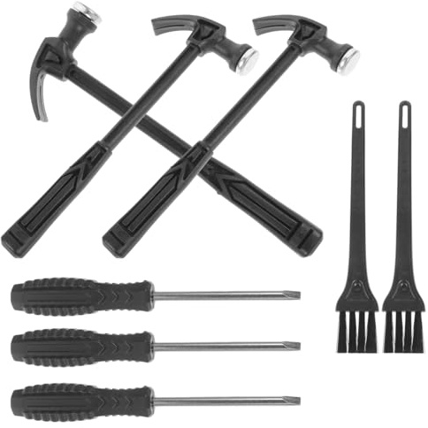 Joinpaya Kids Dig Tool Toy Set with 3 Hammers and Brushes - Educational Excavation Kit for Archaeological Play and Hand-Eye Coordination Development