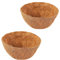 2 Pièces Doublure en Fibre de Coco, Sacs Ronds en Fibre de Coco, Jardinières de Fleurs En Fiber, Insert de Rechange Panier Suspendu Tapis Noix de coco pour Pots de Fleurs Jardin Véranda Balcon