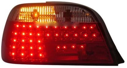 MJHQWE Auto Rückleuchten für BMW series7 E38 728 730 735 740 750LI 1995-2002,Auto Rückfahrscheinwerfer Bremslicht Wasserdicht Rücklichter Änderung Zubehör,B/R